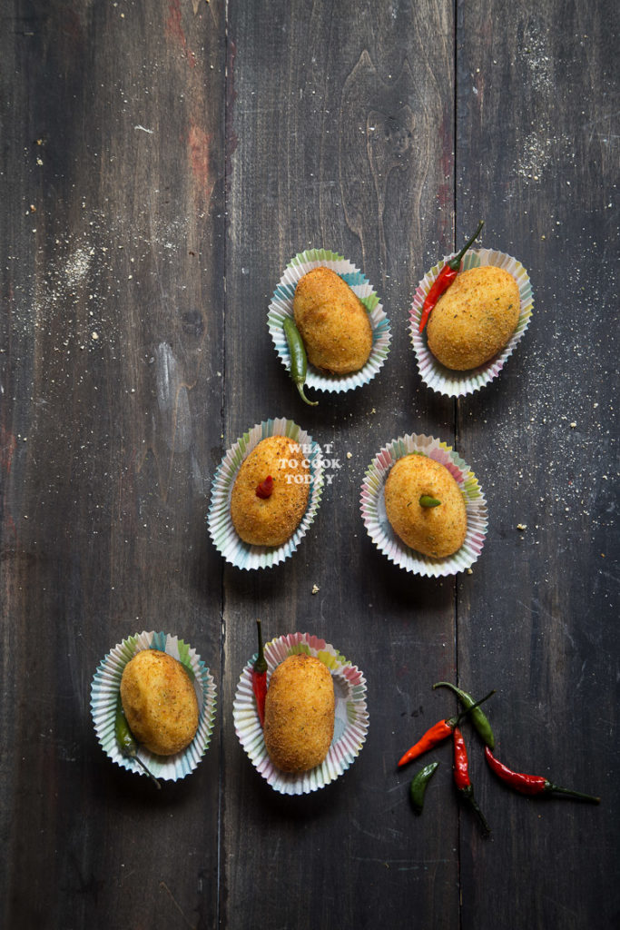 Kroket Kentang Isi Ayam / Indonesian Potato Croquette