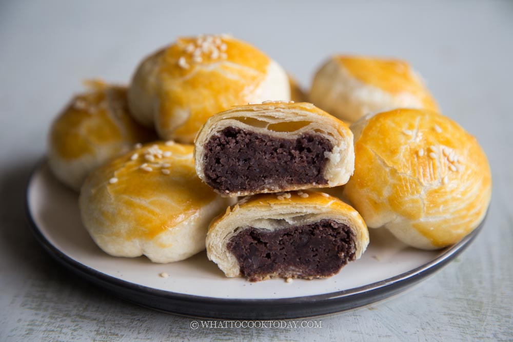 Red Bean Puff Pastries - Cooking Therapy