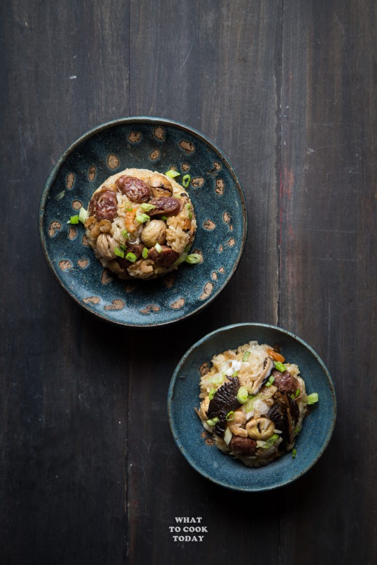 Easy Pressure Cooker Lo Mai Gai (Steamed Sticky Rice with Chicken)