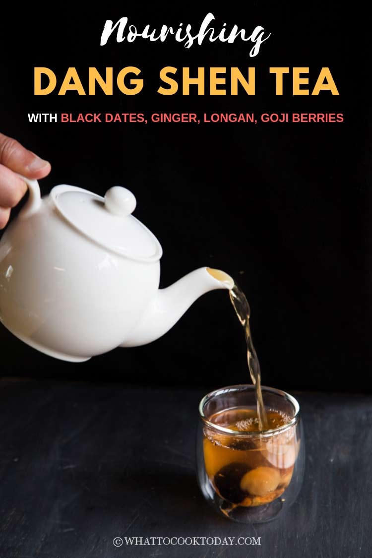 Dang Shen Tea (with Black Dates, Ginger, Longan, Goji Berry) for