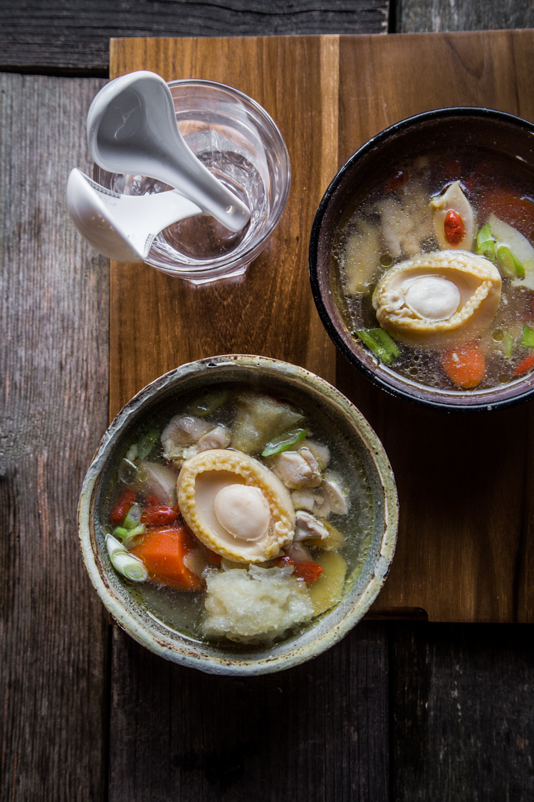 Abalone and fish maw soup