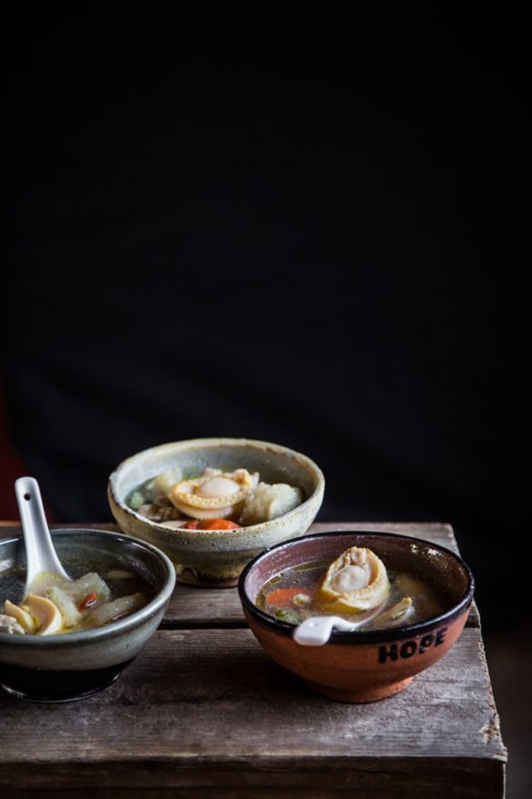 Abalone and fish maw soup