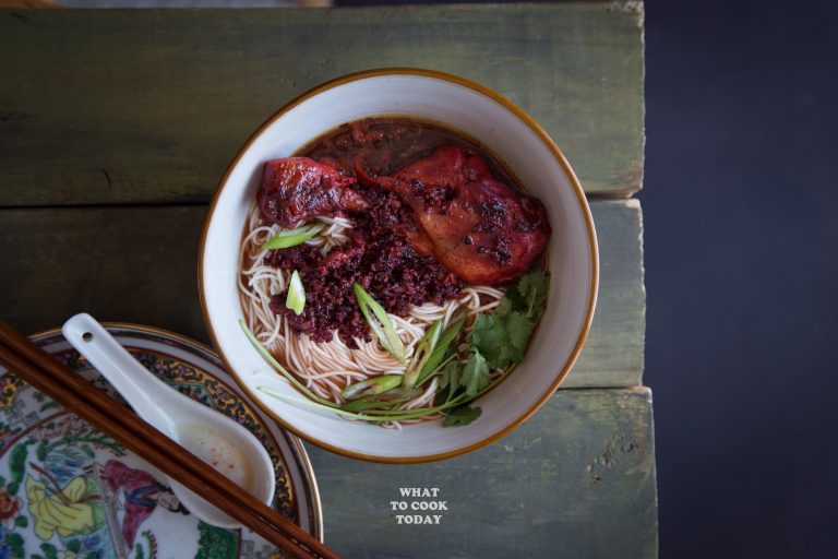 Foochow Red Wine Chicken Mee Sua