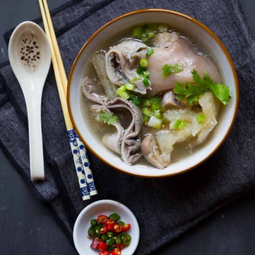 Pig Stomach Soup with White Peppercorns (Instant Pot or Stovetop)