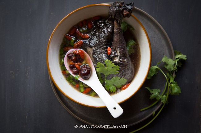 Chinese Herbal Silkie Chicken Black Bone Chicken Soup