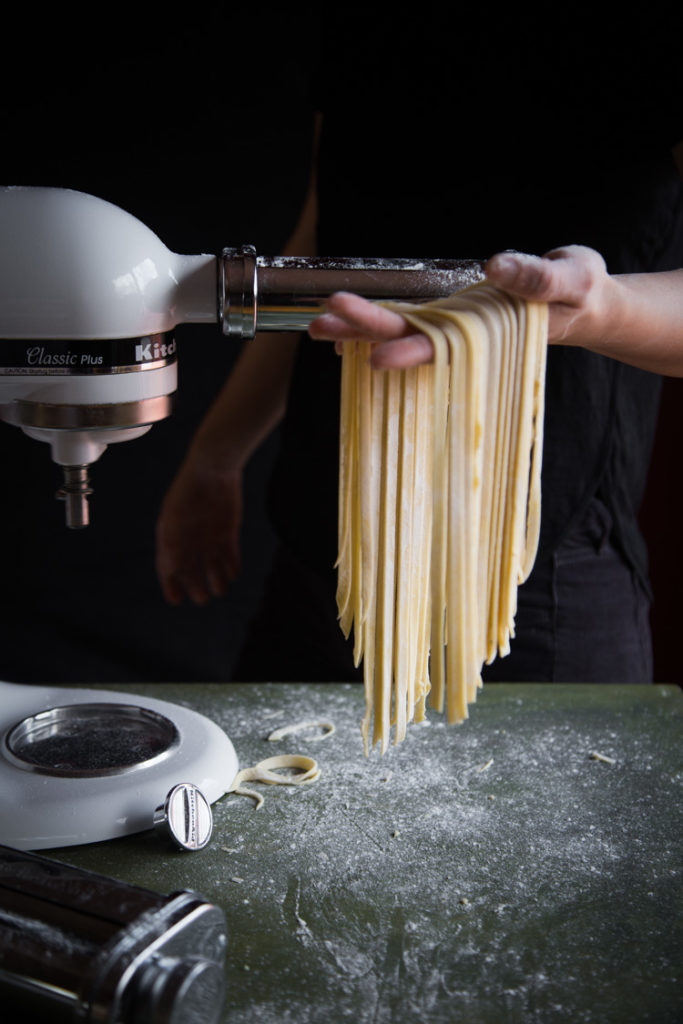 Homemade egg noodles