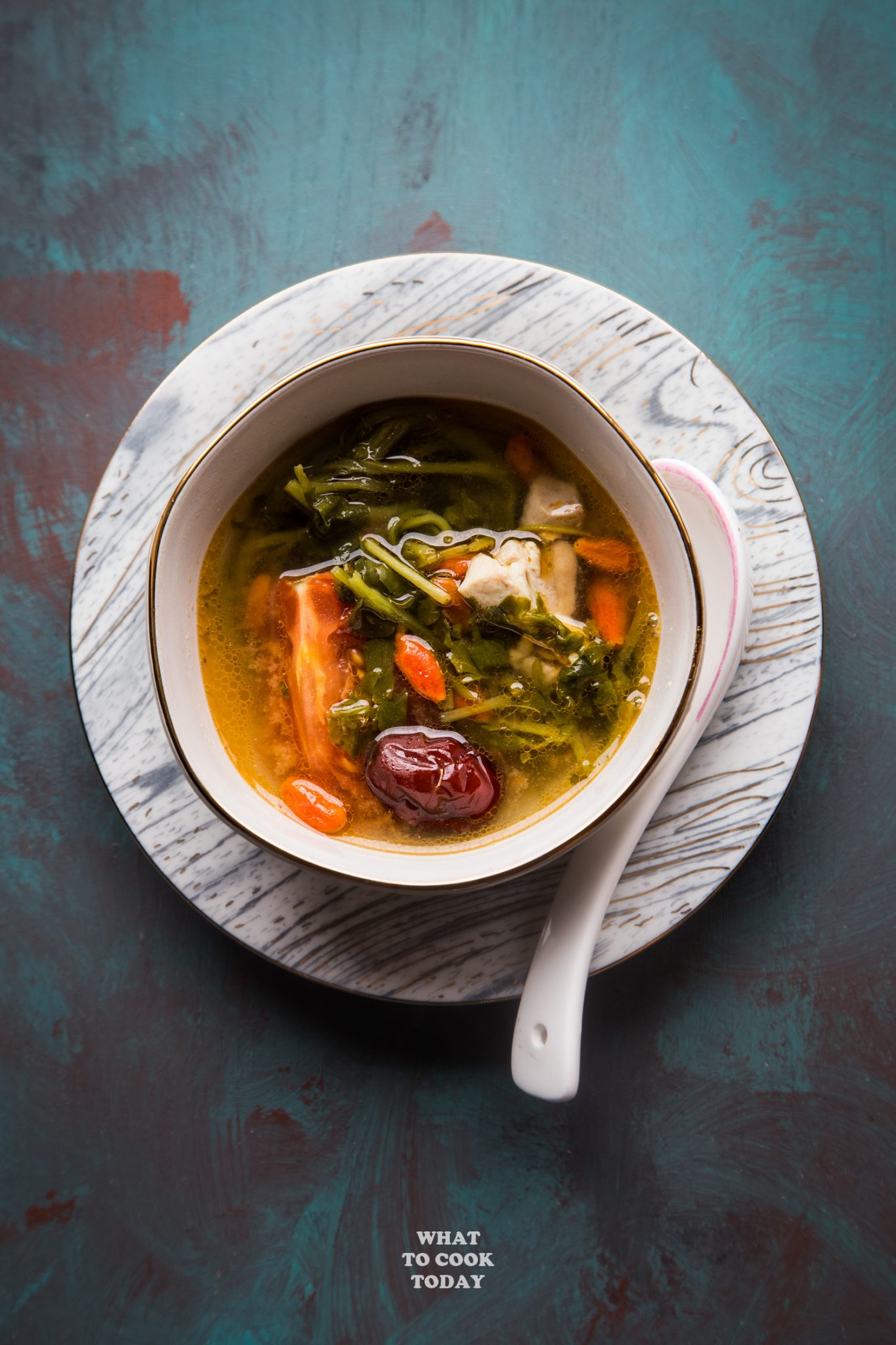 Chinesische Brunnenkressesuppe (Sai Yong Choy Tong) #soup #watercress #chinesesoup #instantpot