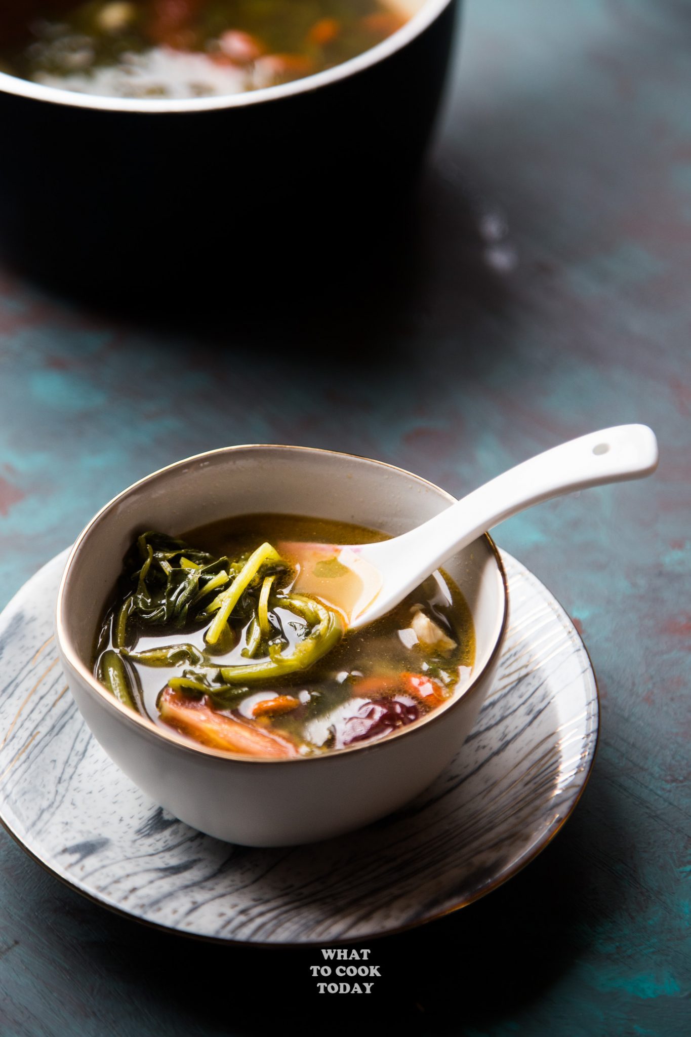 Chinesische Brunnenkressesuppe (Sai Yong Choy Tong) #soup #watercress #chinesesoup #instantpot