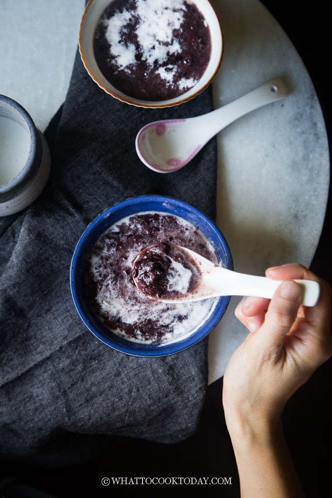 Pressure Cooker Black Sticky Rice Dessert Bubur Ketan Hitam Bubur Pulut Hitam