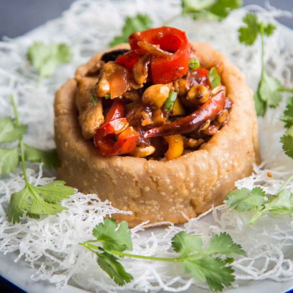 Prosperity Yam Ring Basket for Chinese New Year