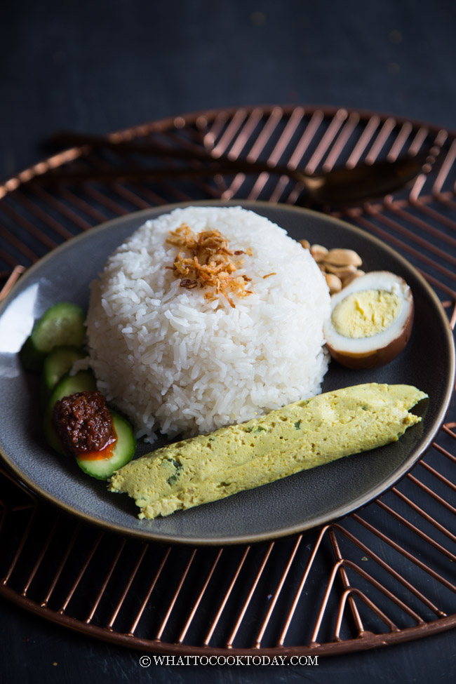 Rice Cooker or Instant Pot Nasi Gurih  in 3 Simple Steps 