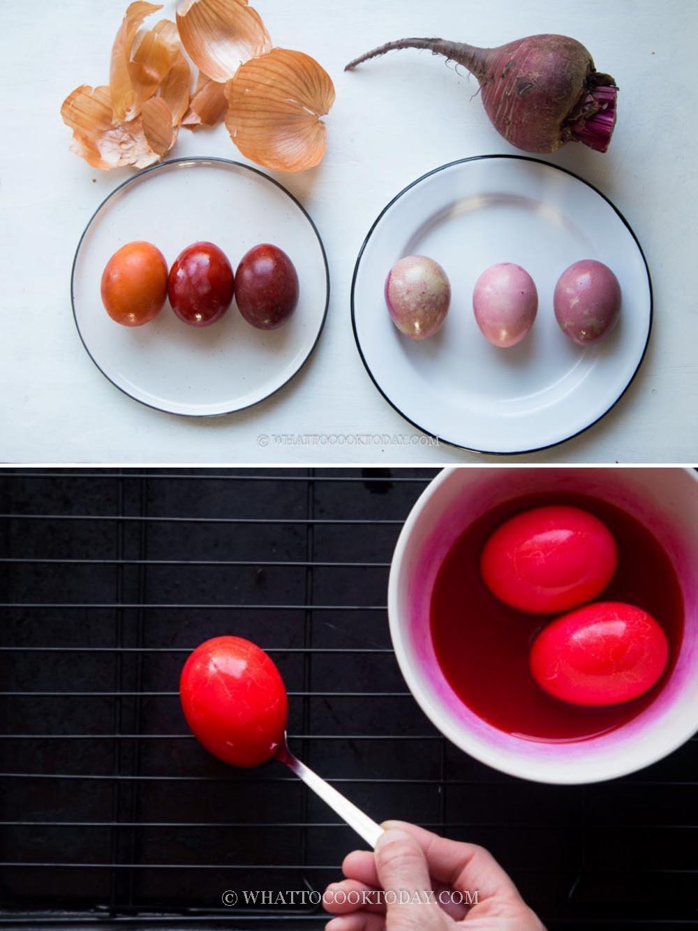 coloring hard boiled egg whites