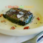 CAPUNS/ SWISS CHARD ROLLS WITH SAUSAGE IN CREAM SAUCE