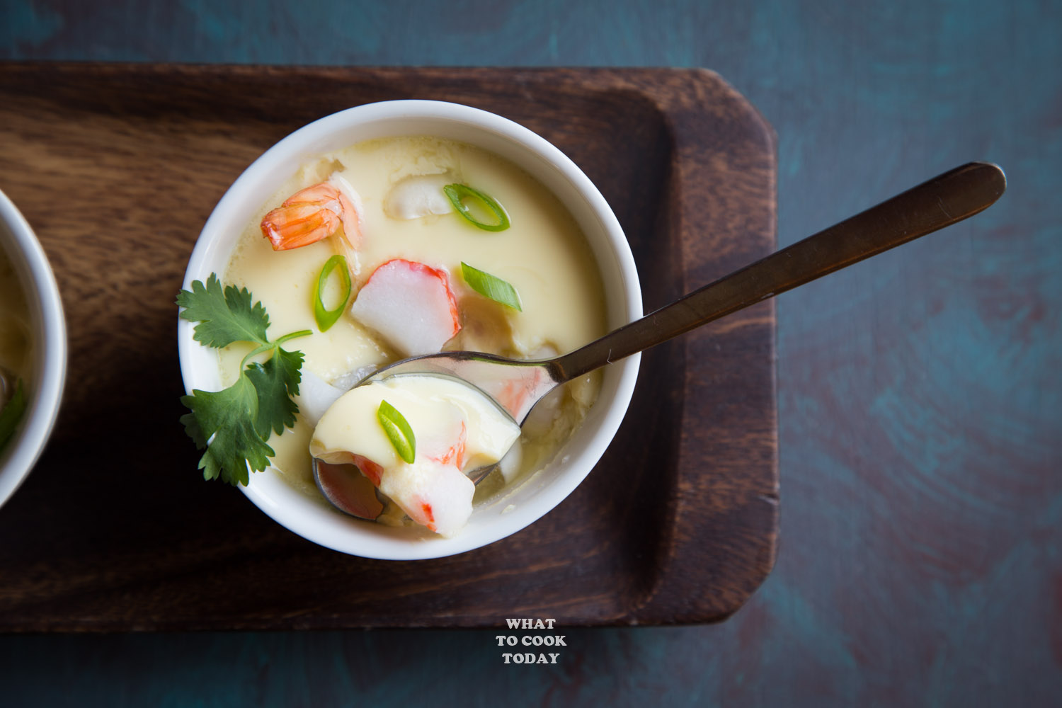 Silky Steamed Eggs With Mushrooms Recipe