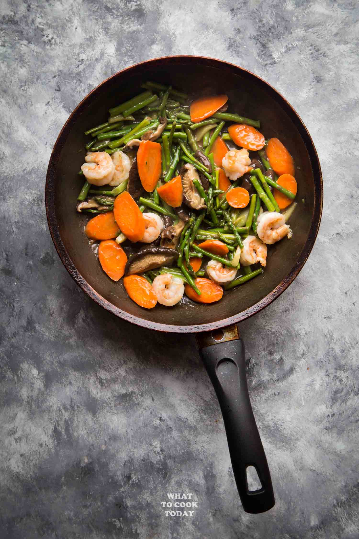 Super Easy and Versatile Stir-fried Asparagus and Shrimp