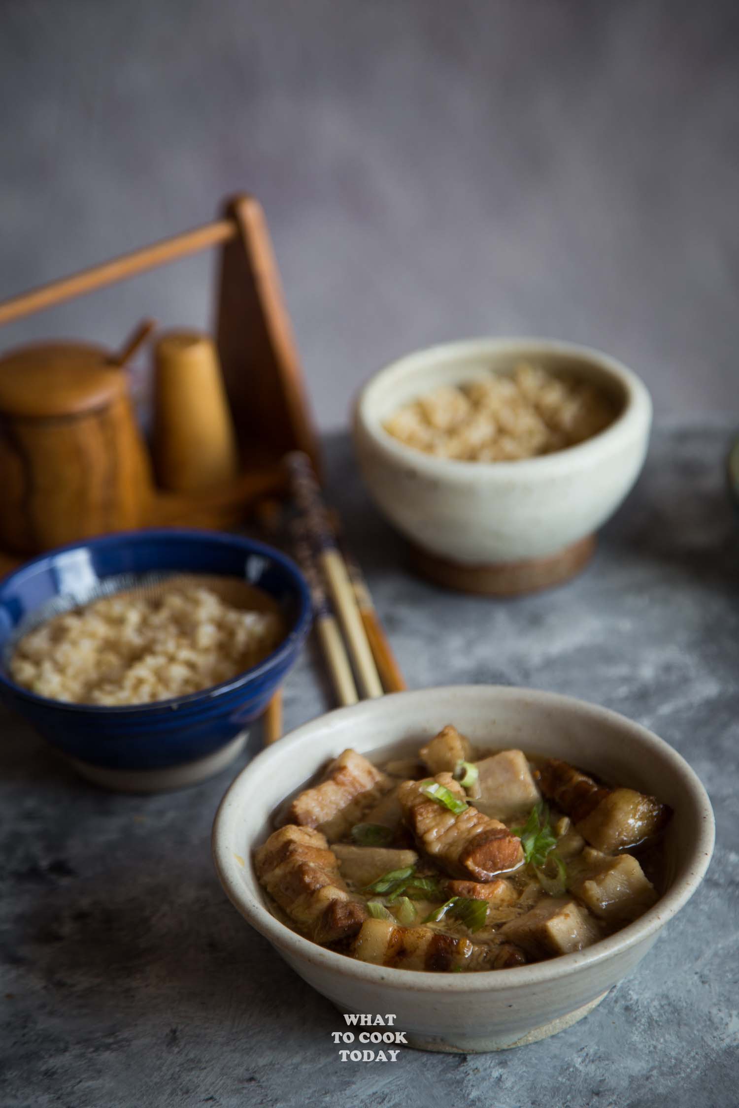Easy Pressure Cooker Braised Pork with Yam (Taro)