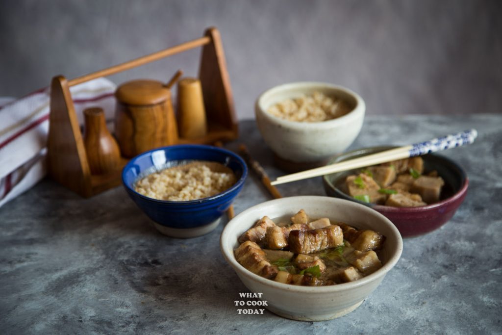 Easy Pressure Cooker Braised Pork with Yam (Taro)