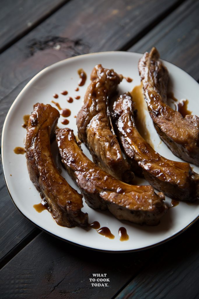 Pressure Cooker Sweet Black Vinegar Pork Ribs