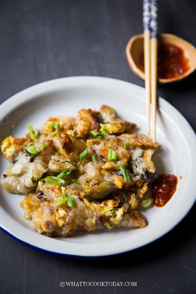 如何製作 蚵仔煎 / OR 蚵仔煎 (HAWKER FRIED OYSTER OMELETTE)