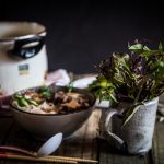 Slow-cooked oxtail noodle soup