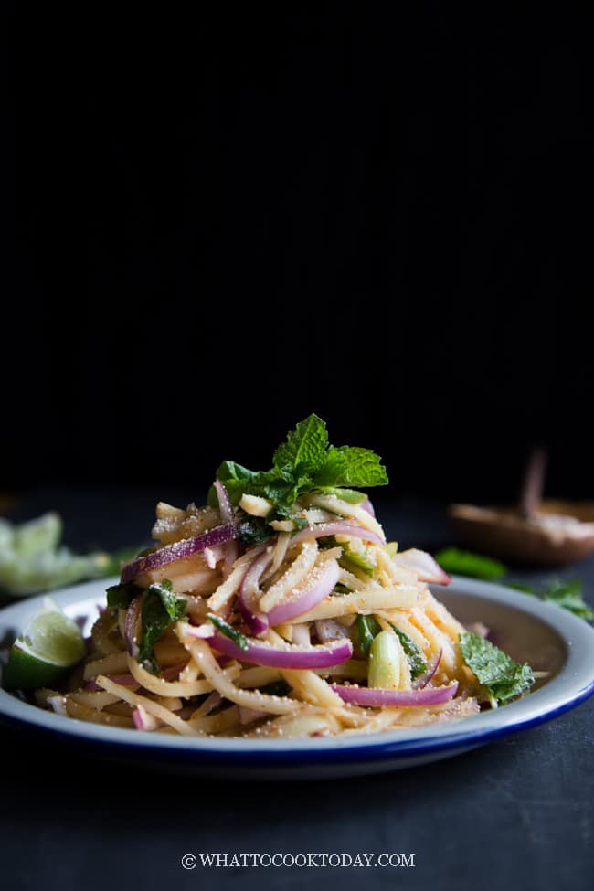 How To Make Thai Bamboo Shoot Salad (Soop Naw Mai)