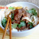 RICE NOODLES WITH RED-BRAISED BEEF