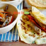 STIR-FRIED MONGOLIAN STEAK WITH CHILI-CHIVE CREPES