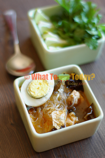 VERMICELLI SOUP WITH CLOUD EAR FUNGUS / KYASAN CHET