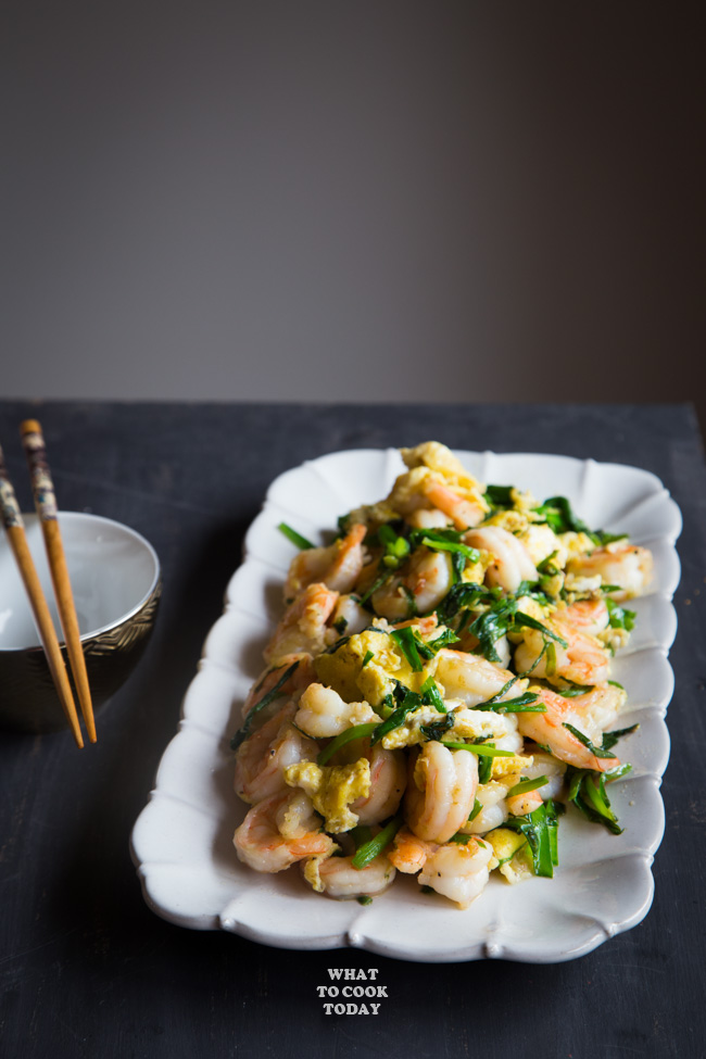 Stir-fried Shrimp and Garlic Chives