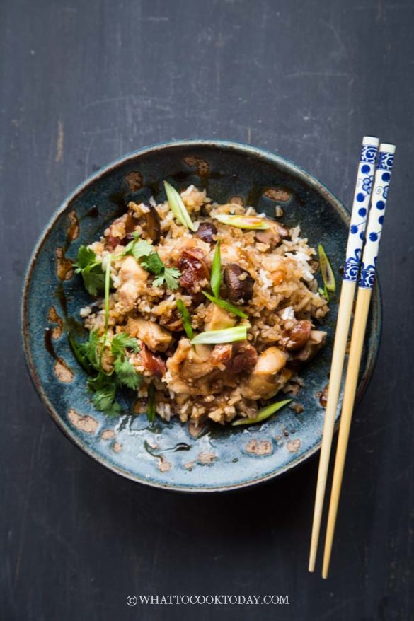 Easy Clay Pot Chicken Rice Bao Zai Fan (with Rice Cooker)