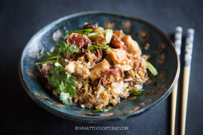 Easy Clay Pot Chicken Rice-Bao Zai Fan (z kuchenką ryżową)