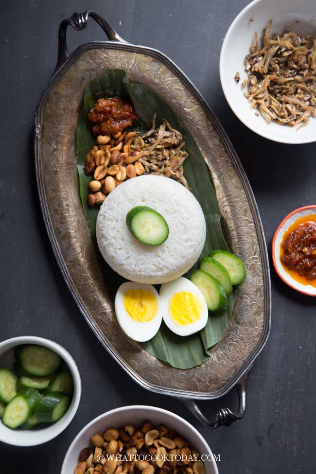 Easy Nasi Lemak (Singapore/Malaysia Coconut Milk Rice)