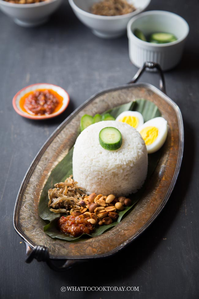 Easy Nasi Lemak (Singapore/Malaysia Coconut Milk Rice)