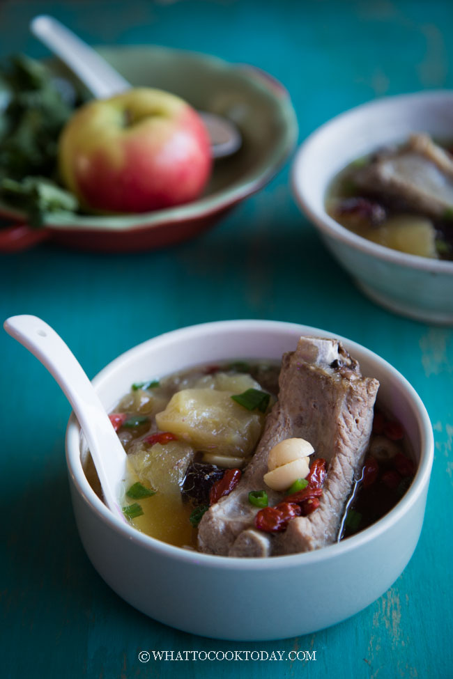 Chinese Apple Pork Ribs Soup (Instant Pot or Stove-top)