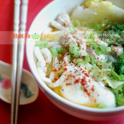 OYAKO UDON / UDON NOODLES WITH CHICKEN AND EGG