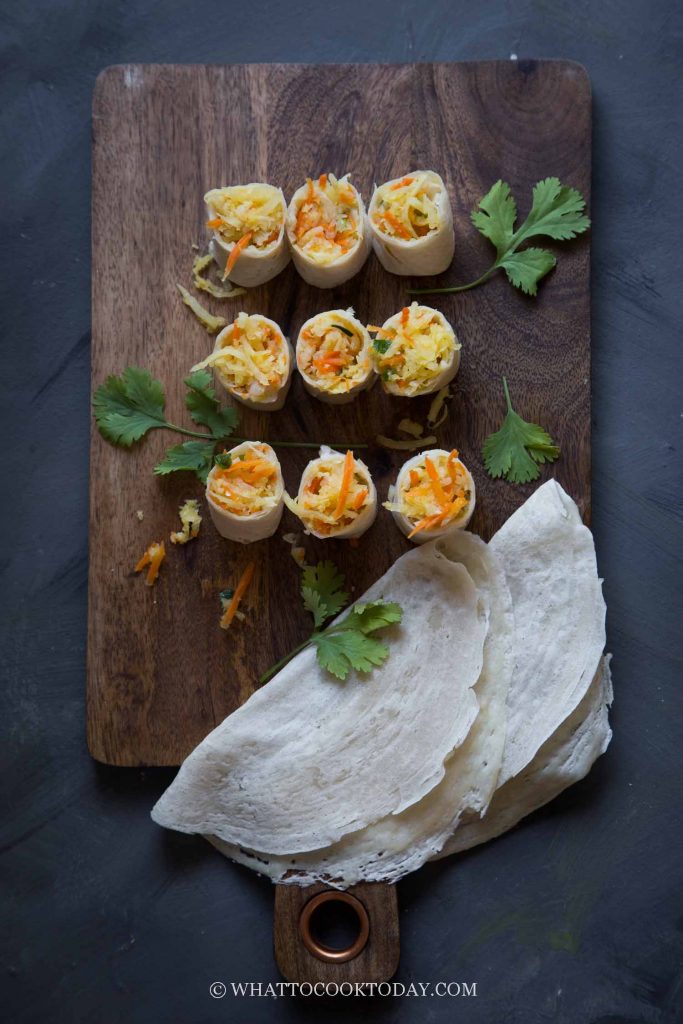 Homemade Popiah Medan (Fresh Spring Rolls with Jicama)