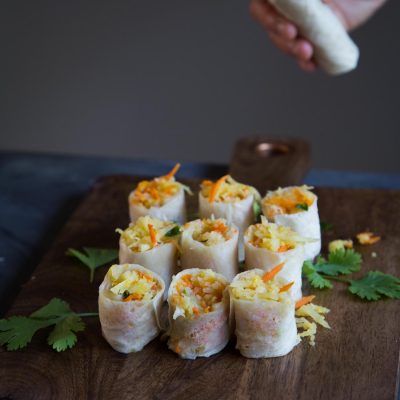 Popiah Medan (Fresh Spring Roll with Jicama)