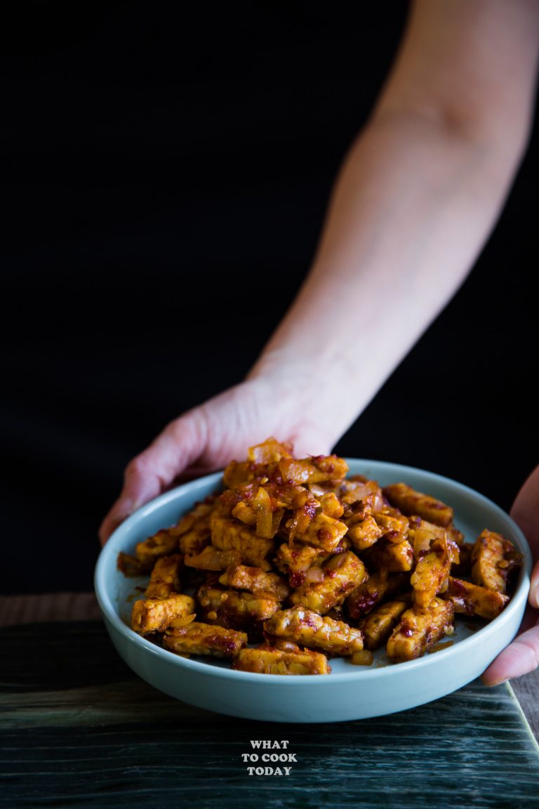 Sambal Goreng Tempeh (Fried Tempeh in Spicy Sambal)