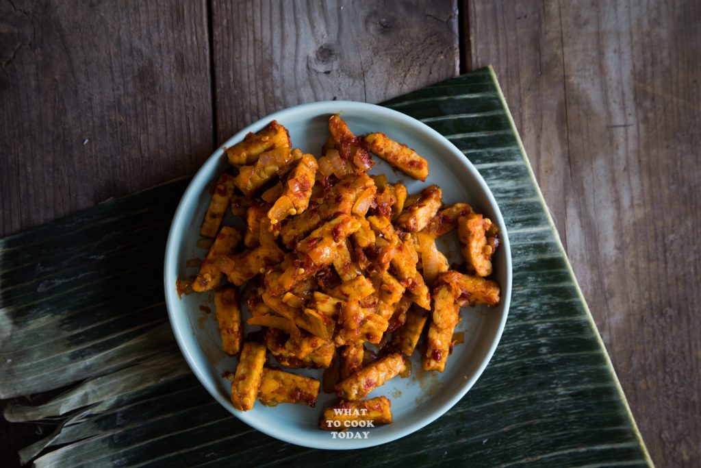 Sambal Goreng Tempeh (Fried Tempeh in Spicy Sambal)