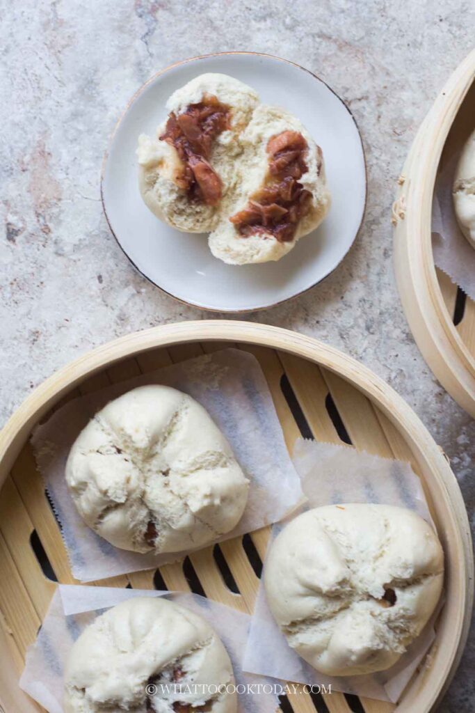 Cantonese Char Siu Bao (Steamed BBQ Pork Buns)