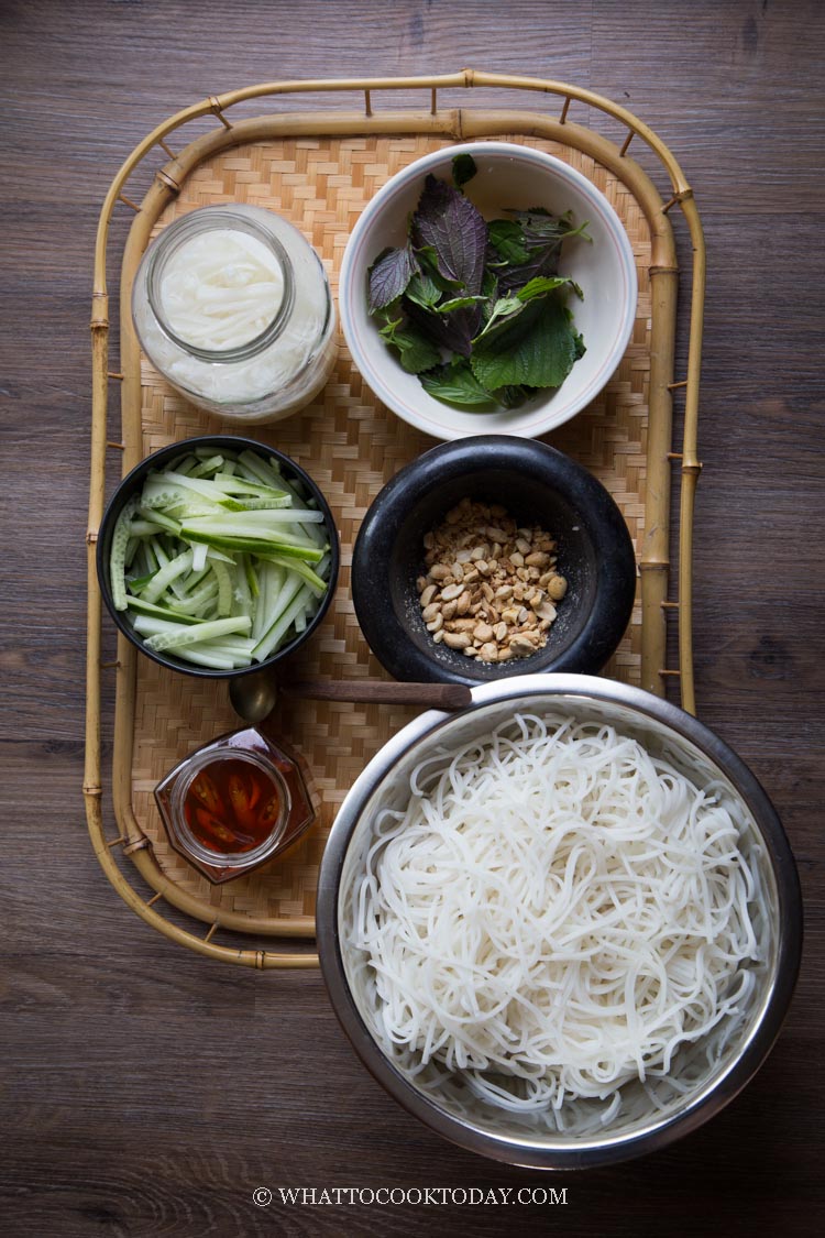 Bun Thit Nuong (Vietnamese Grilled Pork Rice Vermicelli Noodles)