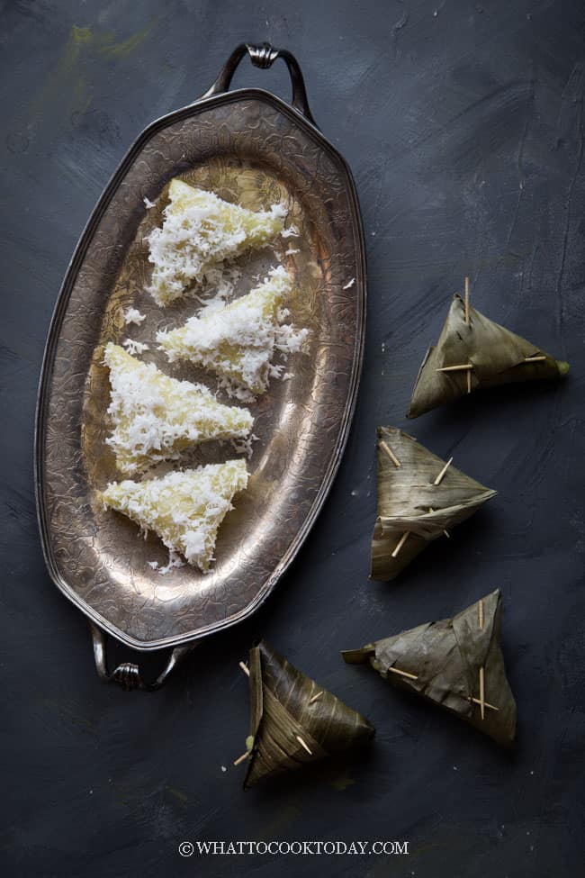 Kue Lupis Ketan / Sticky Rice Dumplings (Pressure Cooker or Boiling Method)