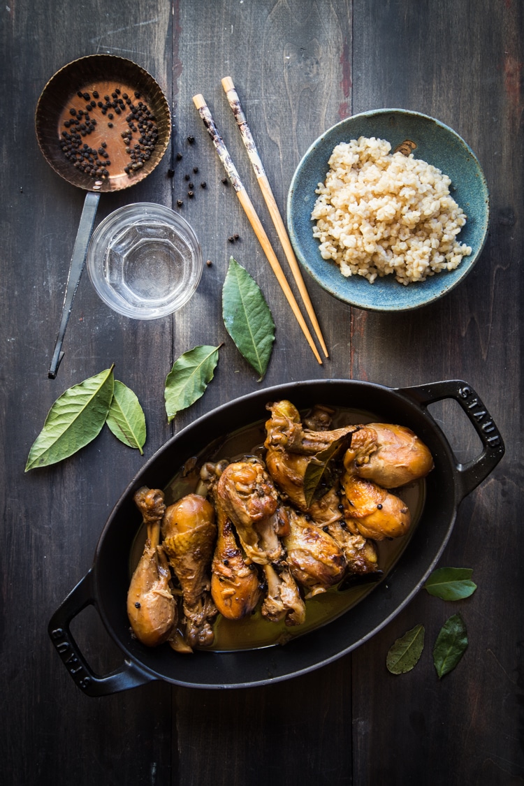 chicken adobo (vinegar-braised chicken)