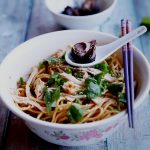 SPICY AND TANGY NOODLE WITH BLACK GARLIC