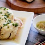 STEAMED CHICKEN WITH GINGER AND SCALLION