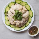 Poached Chicken with Ginger Scallion Dressing