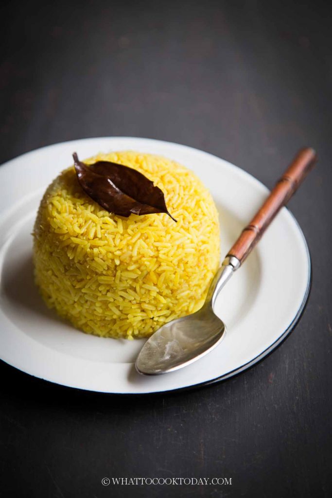 Indonesian Turmeric Rice / Nasi Kuning (Instant Pot, Rice Cooker, Stovetop)