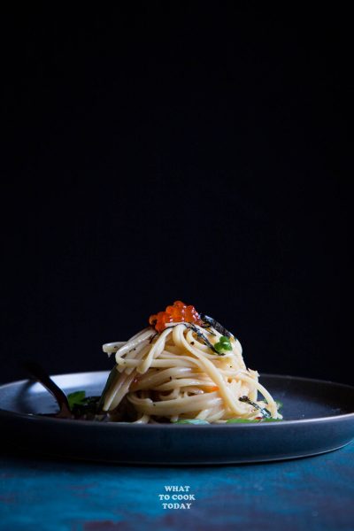 Buttery Pasta with Salmon Fish Roe