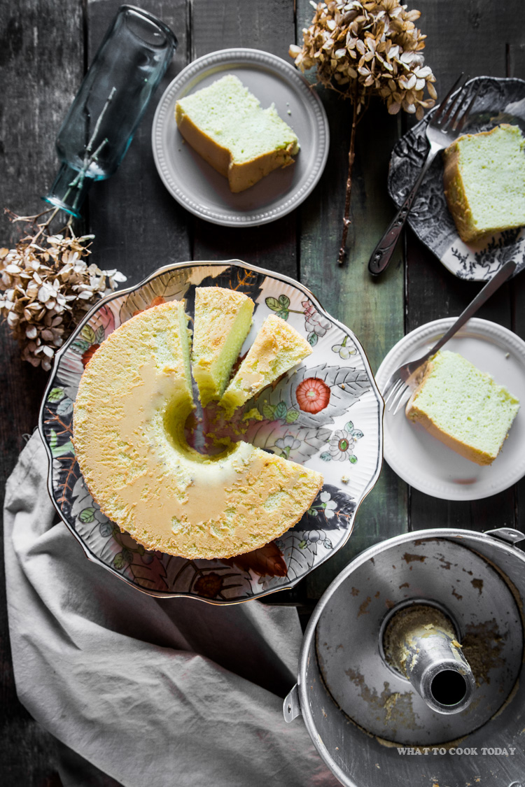 Classic Matcha Chiffon Cake | Sift & Simmer