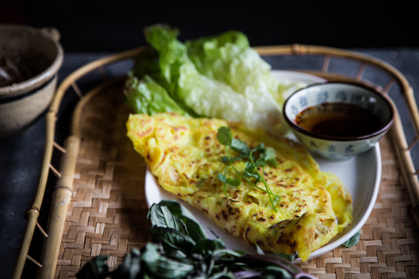 Vietnamese Sizzling Crepes (Banh Xeo)